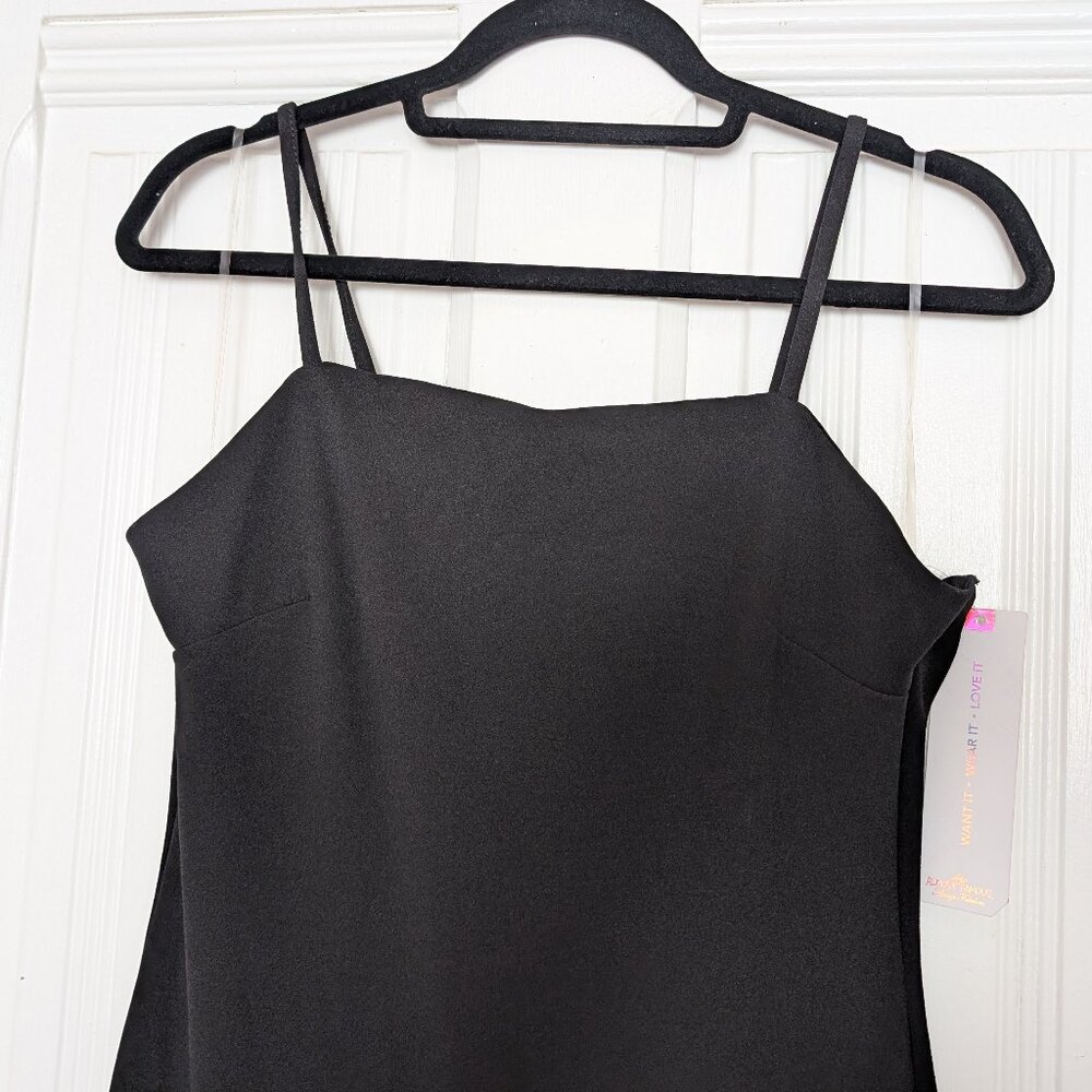 Hot Topic Almost Famous Spaghetti Strap & Ruffle Midi Dress NWT Size L - Picture 4 of 12